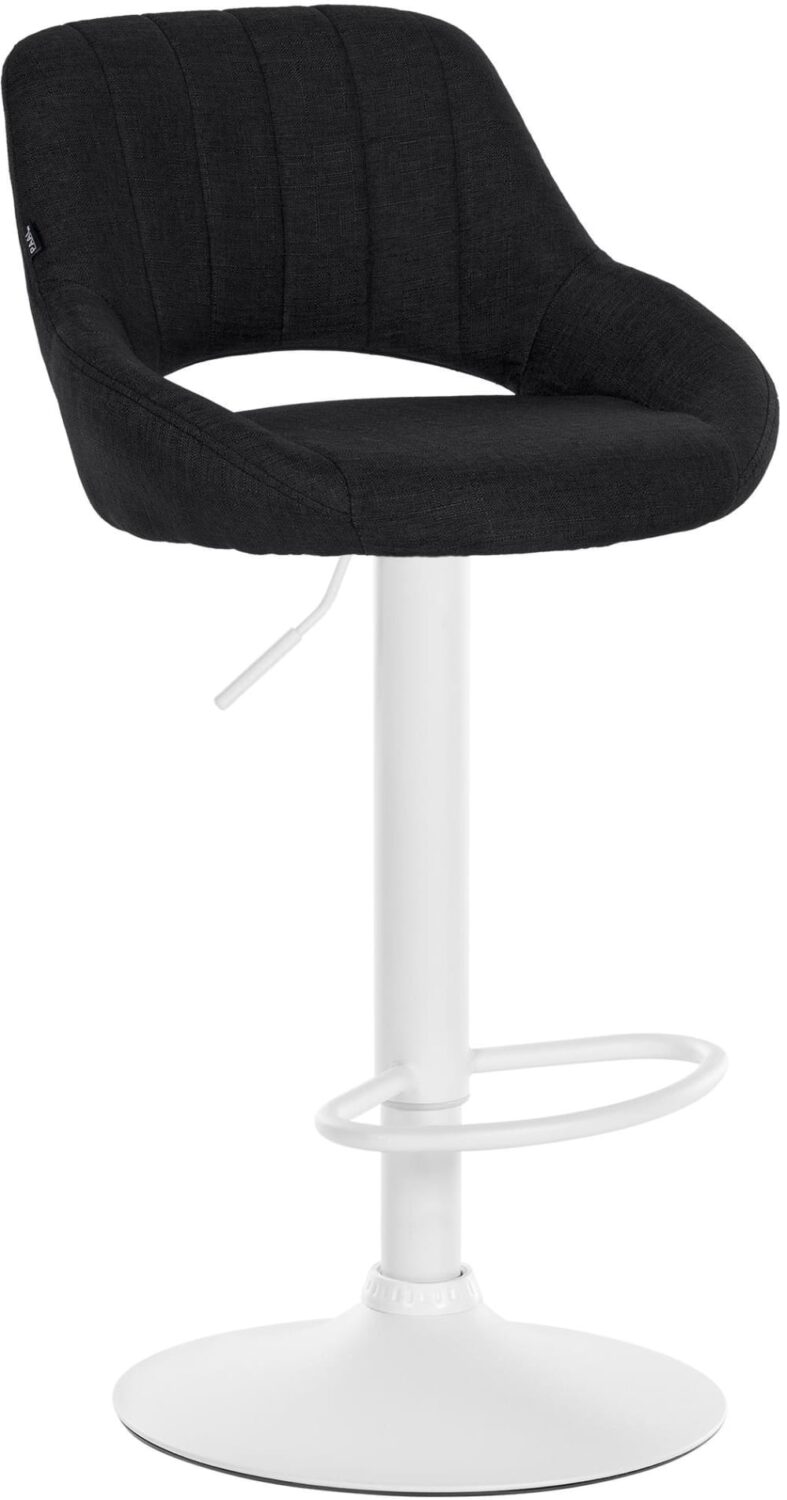 Wohnli Möbelsuche - Barhocker Stoff höhenverstellbar drehbar Stoff schwarz