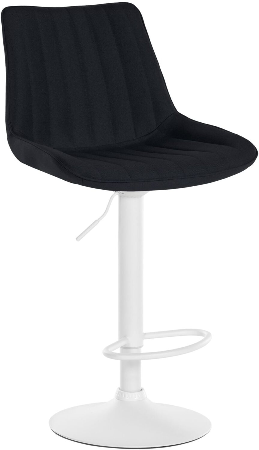 Wohnli Möbelsuche - Barhocker Stoff höhenverstellbar drehbar Stoff schwarz