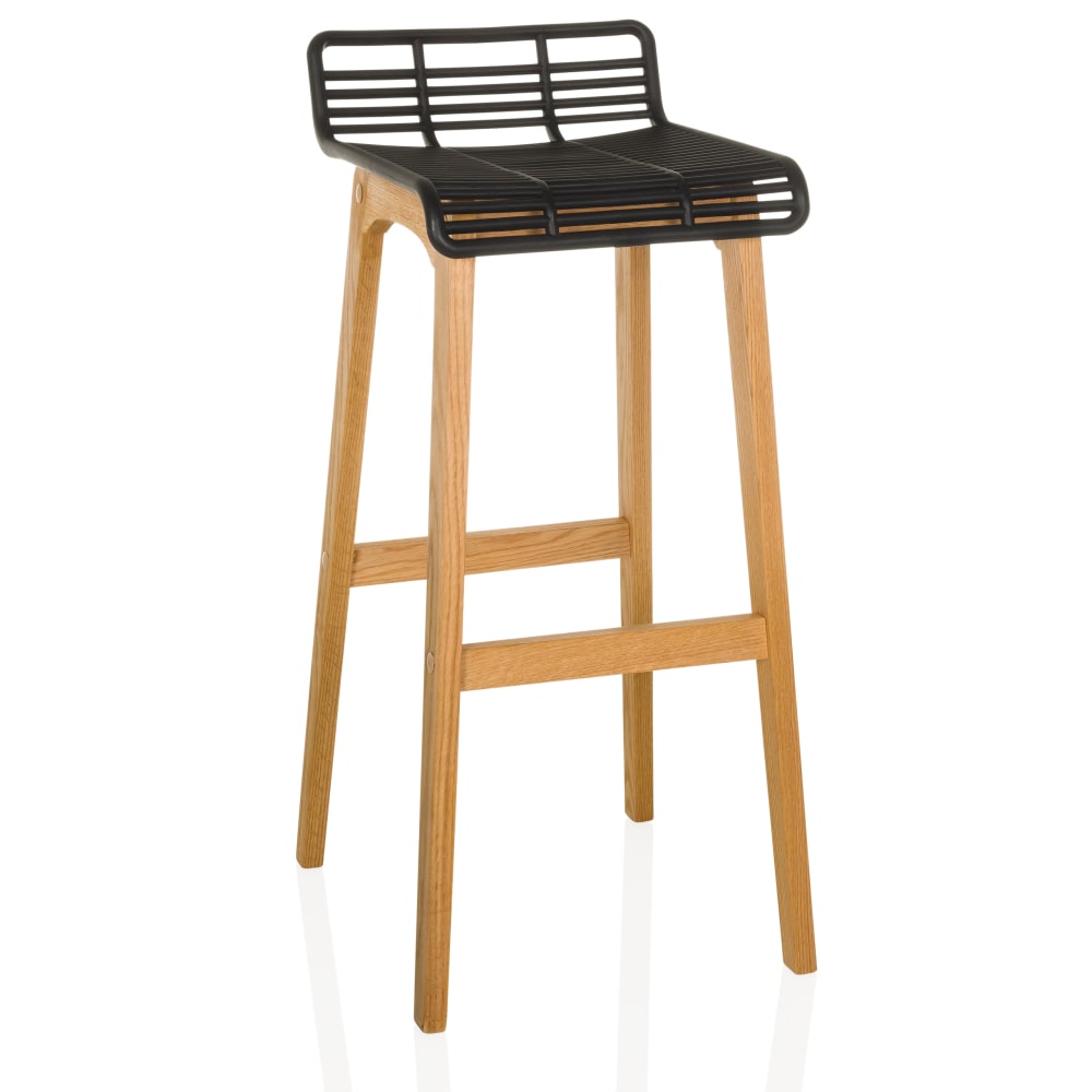 wohnli-moebel-suche-Barhocker-aus-Holz-Kunststoff-EicheSchwarz Wohnli Möbelsuche - Barhocker aus Holz / Kunststoff