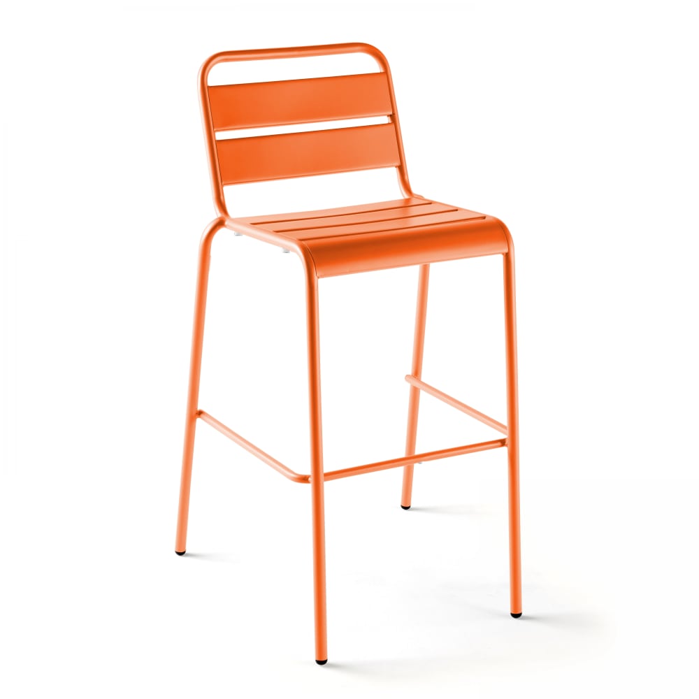 Wohnli Möbelsuche - Barhocker aus Metall Orange
