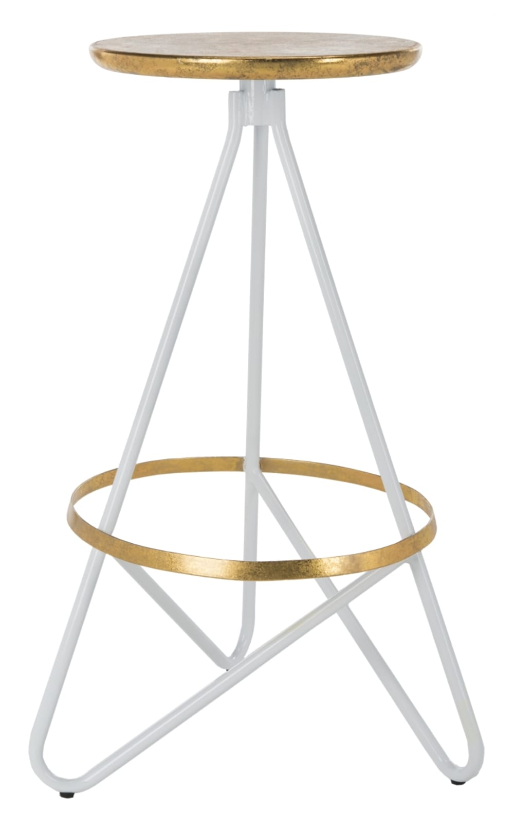 Wohnli Möbelsuche - Barhocker aus metall weiß/gold