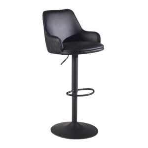 wohnli-moebel-suche-Barhocker-hoehenverstellbar-aus-Kunstleder-Schwarz Wohnli Möbelsuche - Barhocker höhenverstellbar aus Kunstleder