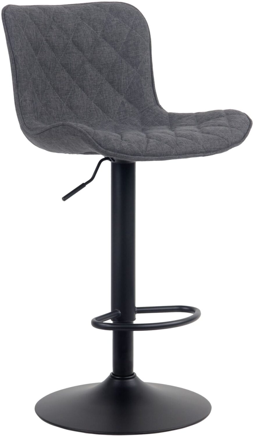 Wohnli Möbelsuche - Barhocker höhenverstellbar drehbar Stoff schwarz