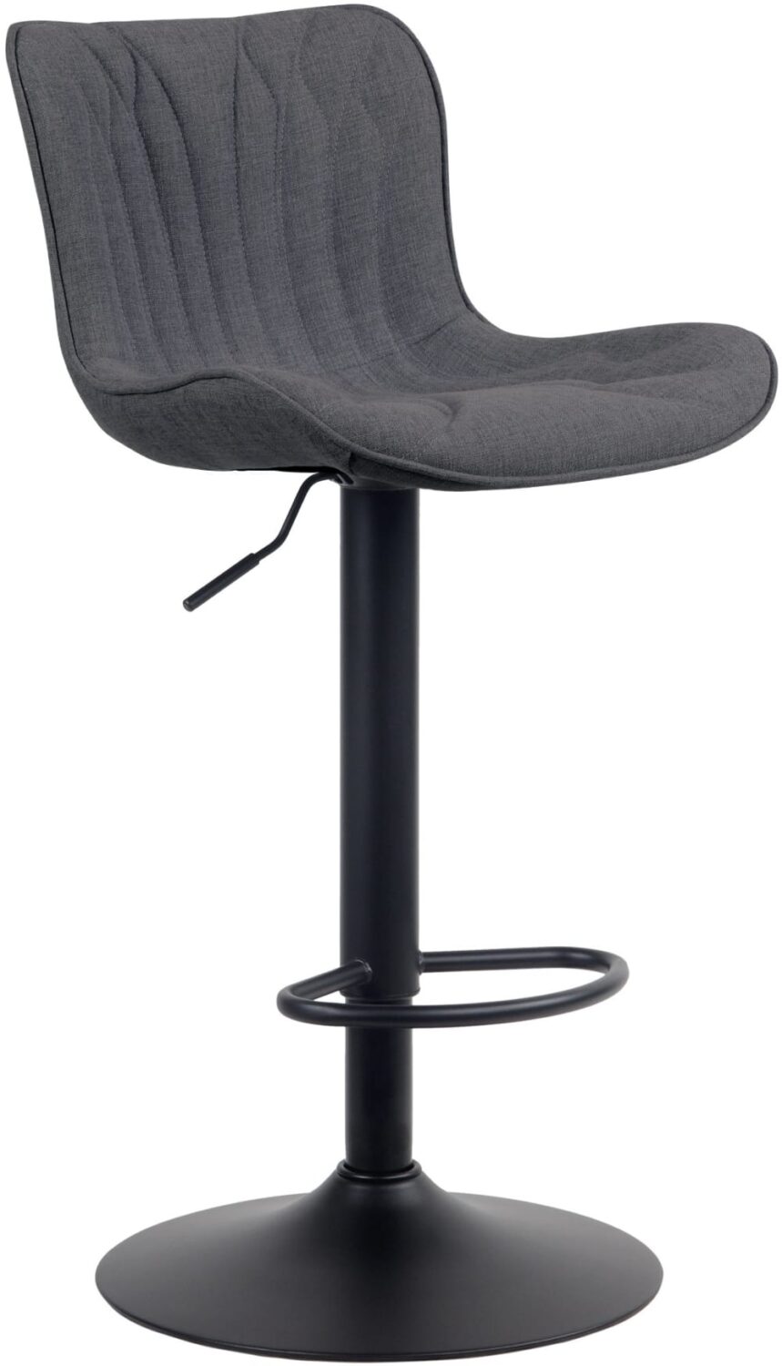 Wohnli Möbelsuche - Barhocker höhenverstellbar drehbar Stoff schwarz