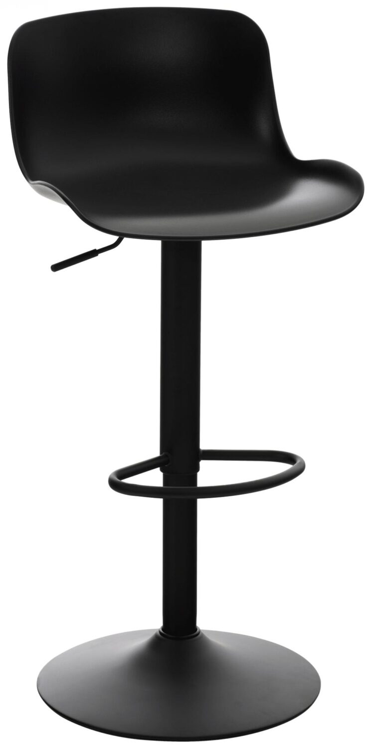 Wohnli Möbelsuche - Barhocker höhenverstellbar drehbar aus Kunststoff schwarz