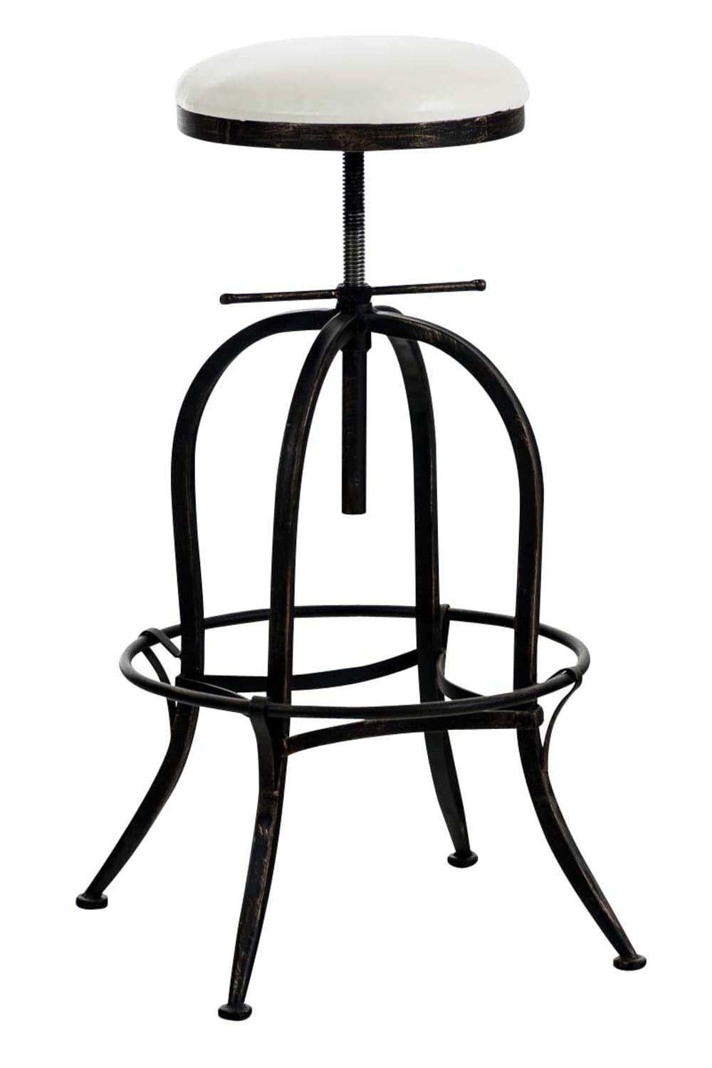 Wohnli Möbelsuche - Barhocker im industrialen Stil aus  Metall bronze