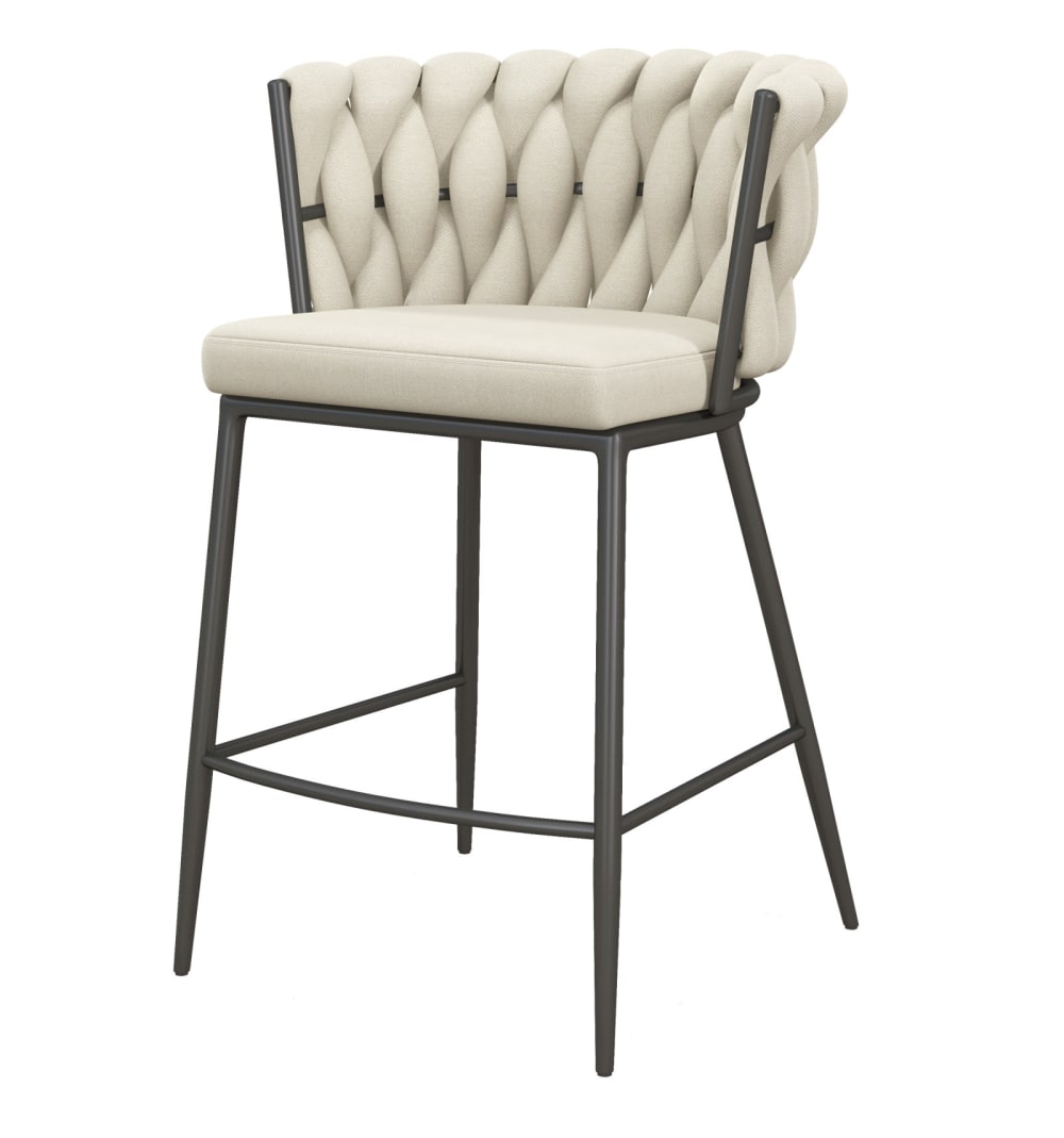 Wohnli Möbelsuche - Barsessel aus Stoff und Metall