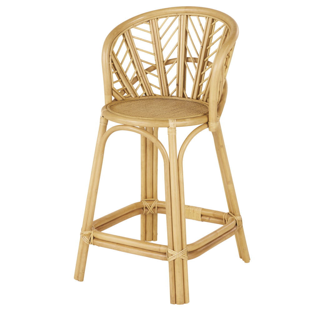 Wohnli Möbelsuche - Barstuhl aus Rattangeflecht