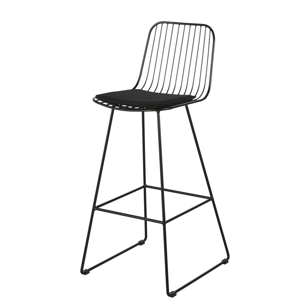Wohnli Möbelsuche - Barstuhl aus schwarzem Stahl