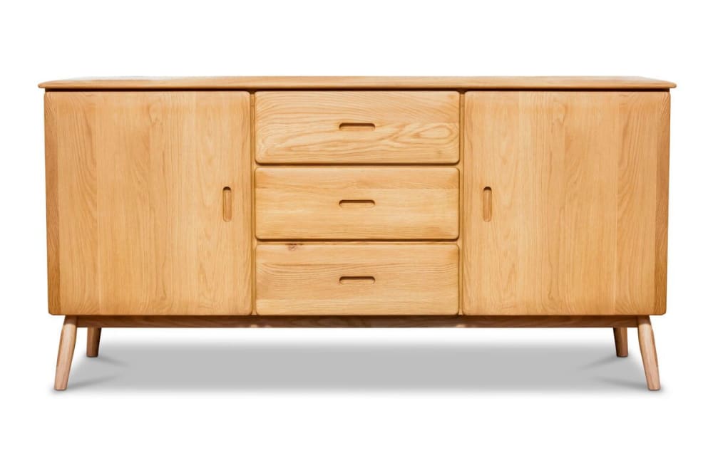 Wohnli Möbelsuche - Beigefarbene Holz-Anrichte