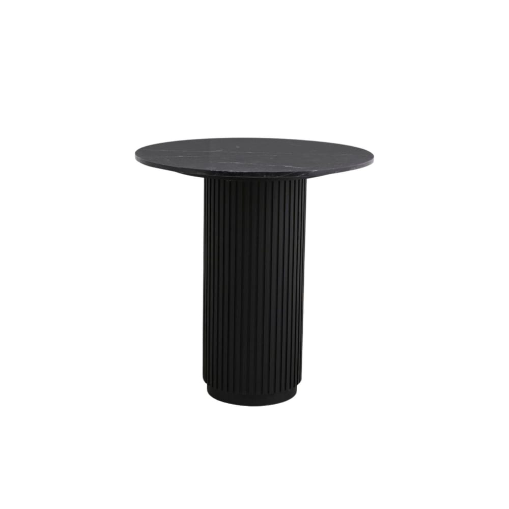 Wohnli Möbelsuche - Beistelltisch ERIE 70cm aus Marmor – Schwarz