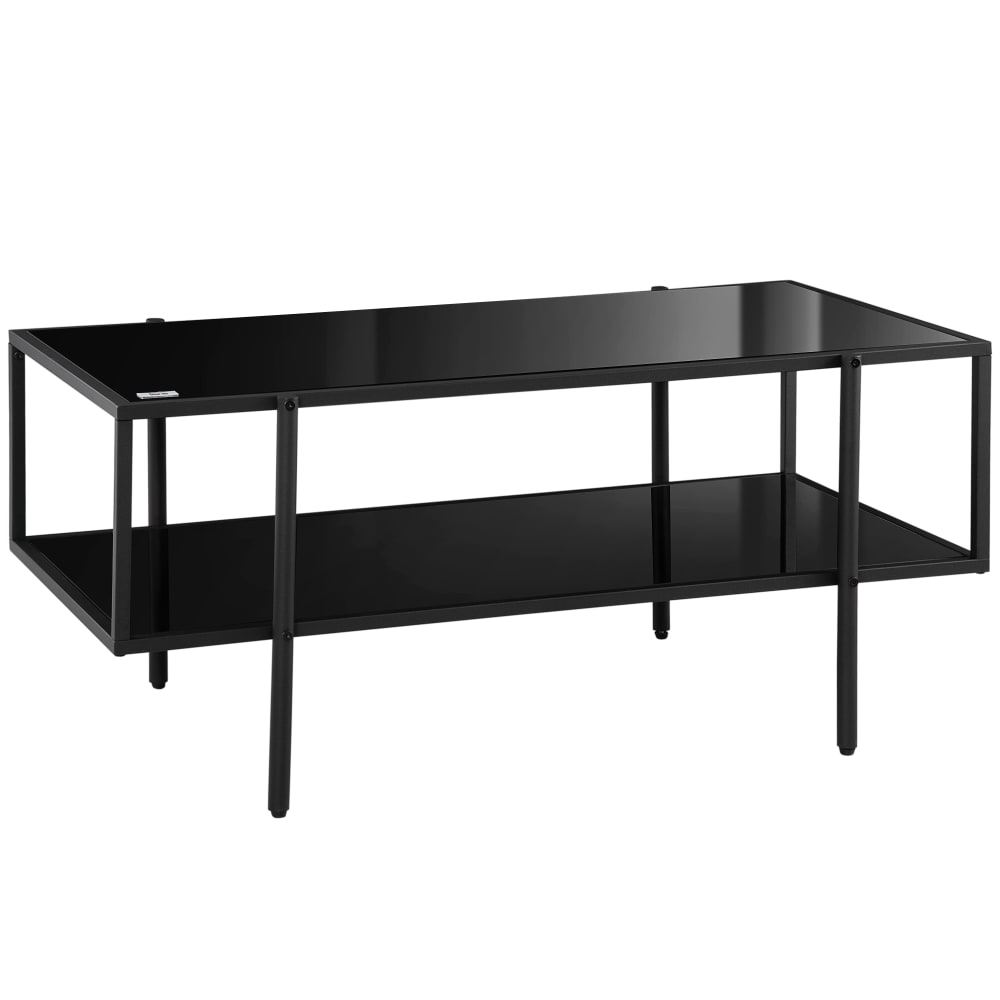 wohnli-moebel-suche-Beistelltisch-Hartglas-Stahl-Schwarz Wohnli Möbelsuche - Beistelltisch Hartglas