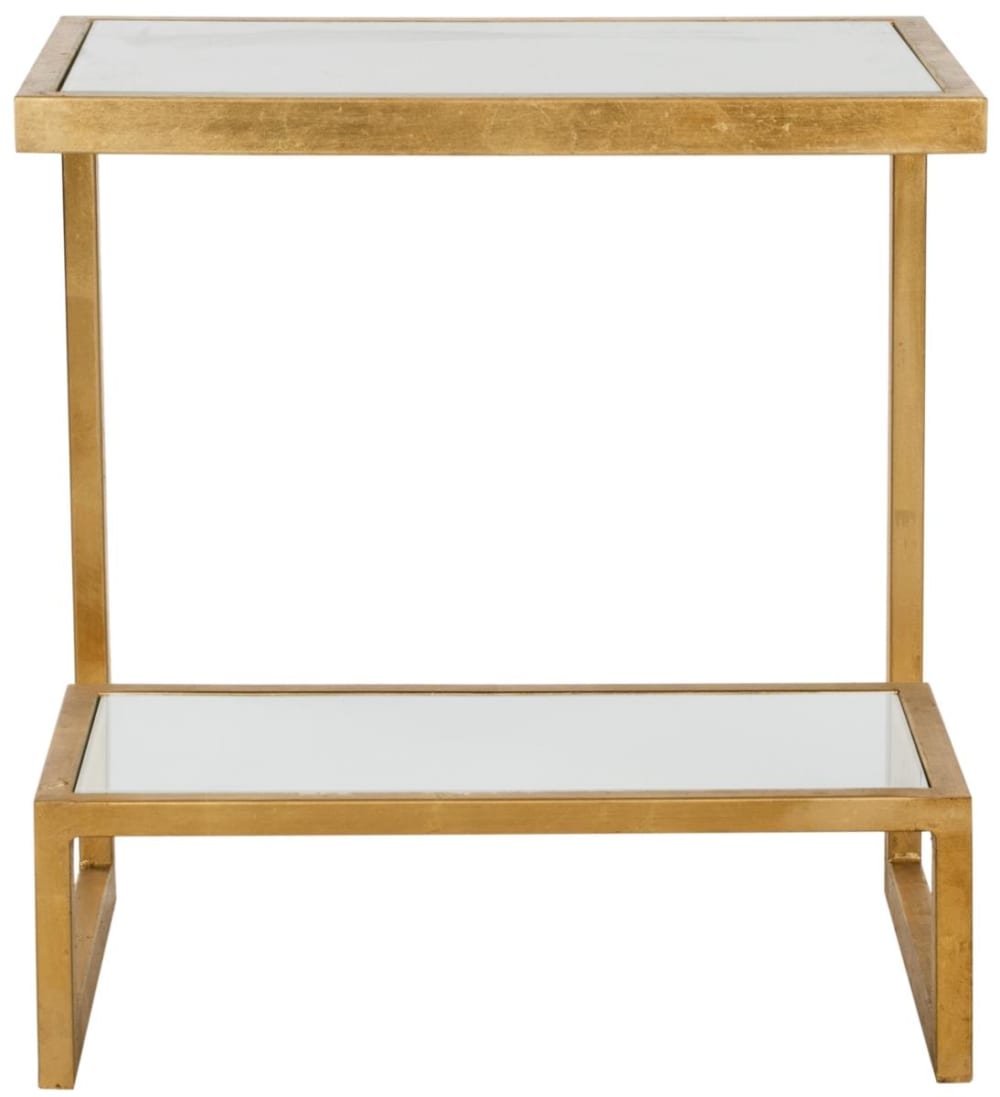wohnli-moebel-suche-Beistelltisch-aus-EisenGlas-WeissGold Wohnli Möbelsuche - Beistelltisch aus Eisen/Glas Weiß/Gold