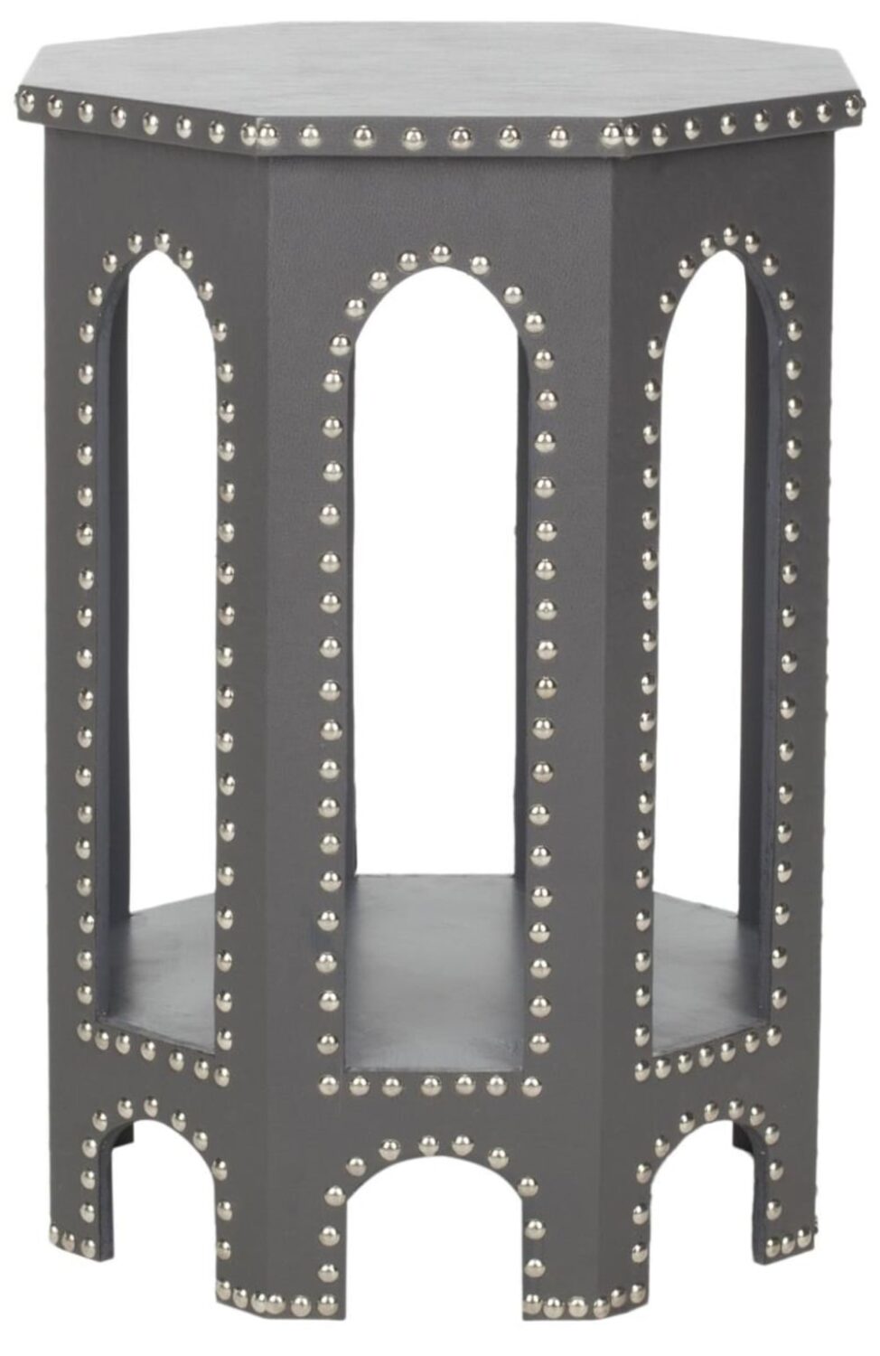 Wohnli Möbelsuche - Beistelltisch aus enginered wood grau