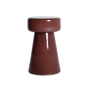 Wohnli Möbelsuche - Beistelltisch aus Glas in braun glänzend 29x29x48cm