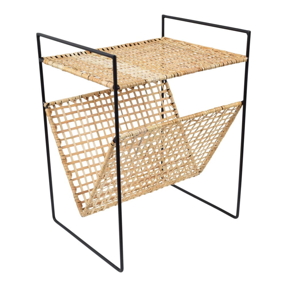 wohnli-moebel-suche-Beistelltisch-aus-Metall-46x29x36-cm-Schwarz Wohnli Möbelsuche - Beistelltisch aus Metall