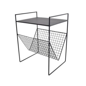 wohnli-moebel-suche-Beistelltisch-aus-Metall-47x36x29-cm-Schwarz Wohnli Möbelsuche - Beistelltisch aus Metall
