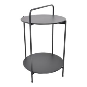 wohnli-moebel-suche-Beistelltisch-aus-Metall-68x45x45-cm-Schwarz Wohnli Möbelsuche - Beistelltisch aus Metall