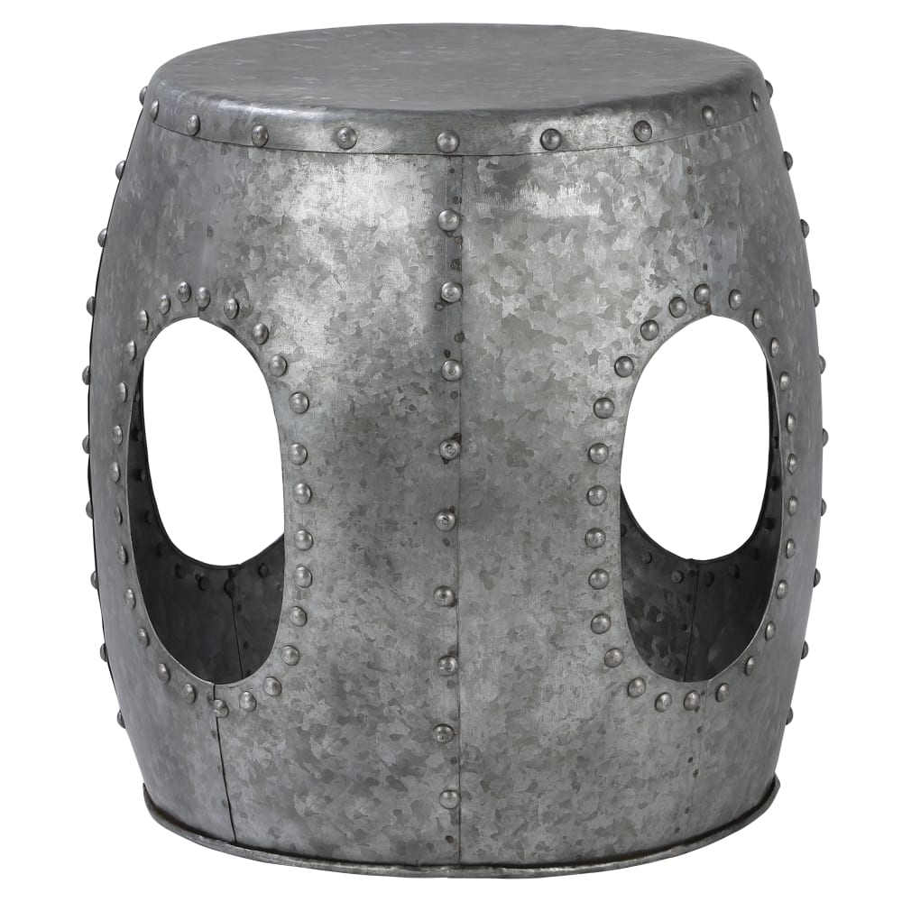 Wohnli Möbelsuche - Beistelltisch aus Metall silber Ø 38 cm