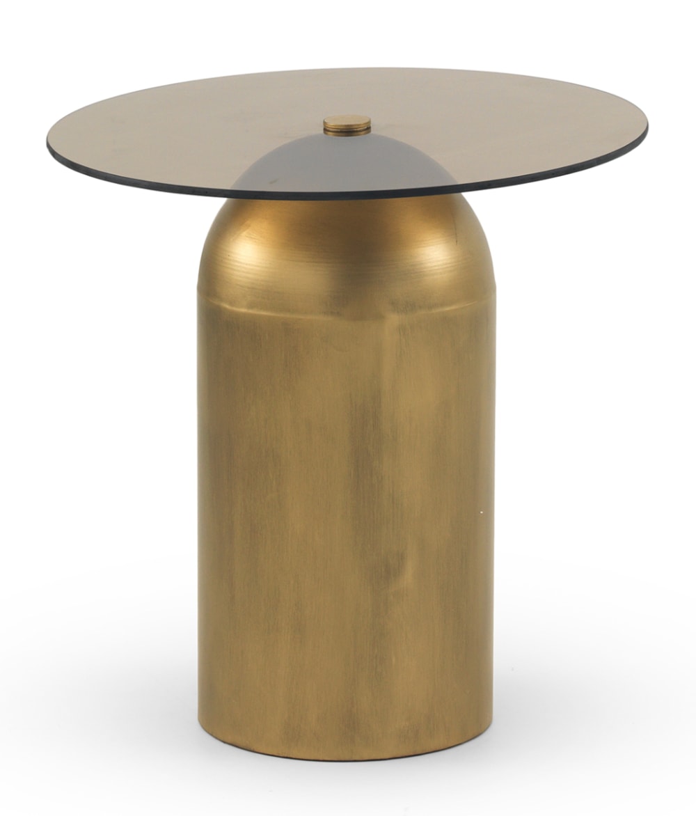 Wohnli Möbelsuche - Beistelltisch aus Metall und Glas