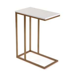 wohnli-moebel-suche-Beistelltisch-aus-Spanplatte-goldfarben-und-weiss Wohnli Möbelsuche - Beistelltisch aus Spanplatte