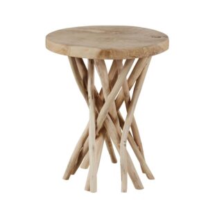 Wohnli Möbelsuche - Beistelltisch aus braunem Teakholz