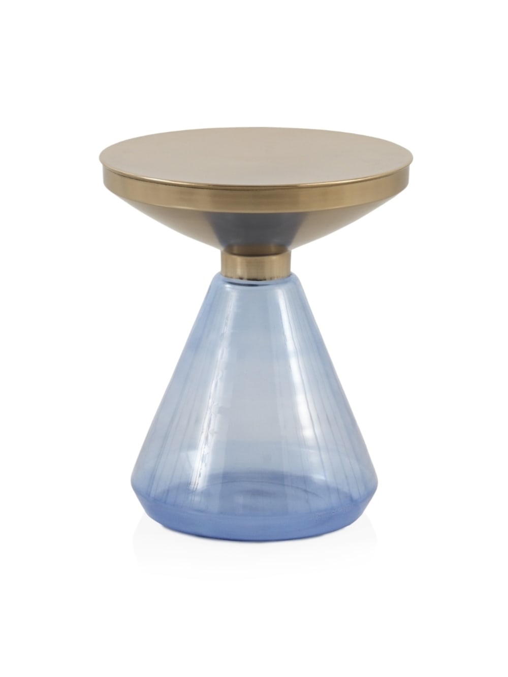 wohnli-moebel-suche-Beistelltisch-mit-blauem-Glasgestell-und-goldener-Metallplatte Wohnli Möbelsuche - Beistelltisch mit blauem Glasgestell und goldener Metallplatte