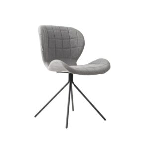 Wohnli Möbelsuche - Bequemer Designstuhl aus grauem Wollstoff