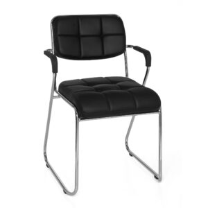 wohnli-moebel-suche-Besucherstuhl-Konferenzstuhl-aus-Kunstleder-Schwarz Wohnli Möbelsuche - Besucherstuhl Konferenzstuhl aus Kunstleder