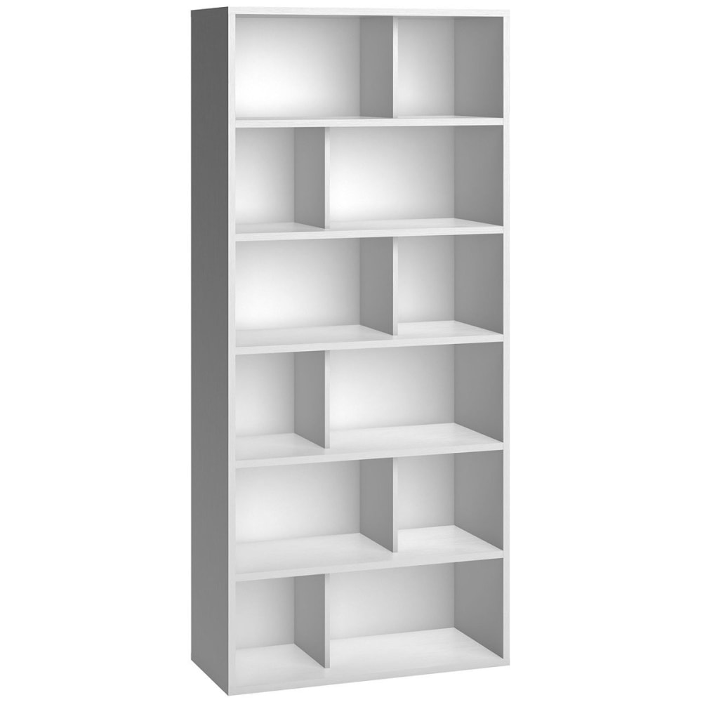 wohnli-moebel-suche-Bibliothek-Mehrzweckregal-6-Ebenen-H206-cm-4YOU-Weiss Wohnli Möbelsuche - Bibliothek Mehrzweckregal 6 Ebenen H206 cm - 4YOU - Weiß
