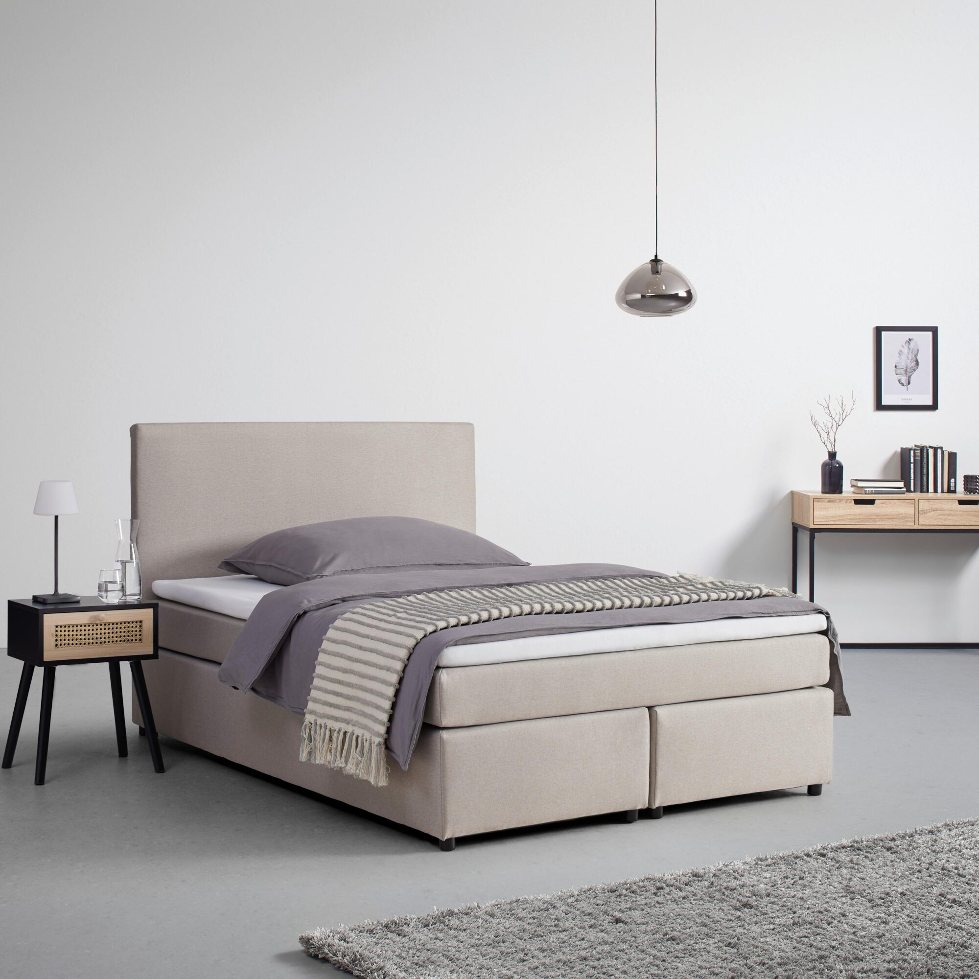 wohnli-moebel-suche-Boxbett-Florinda-ca-140x200cm-Beige-mit-Topper Wohnli Möbelsuche - Boxbett Florinda ca. 140x200cm Beige mit Topper