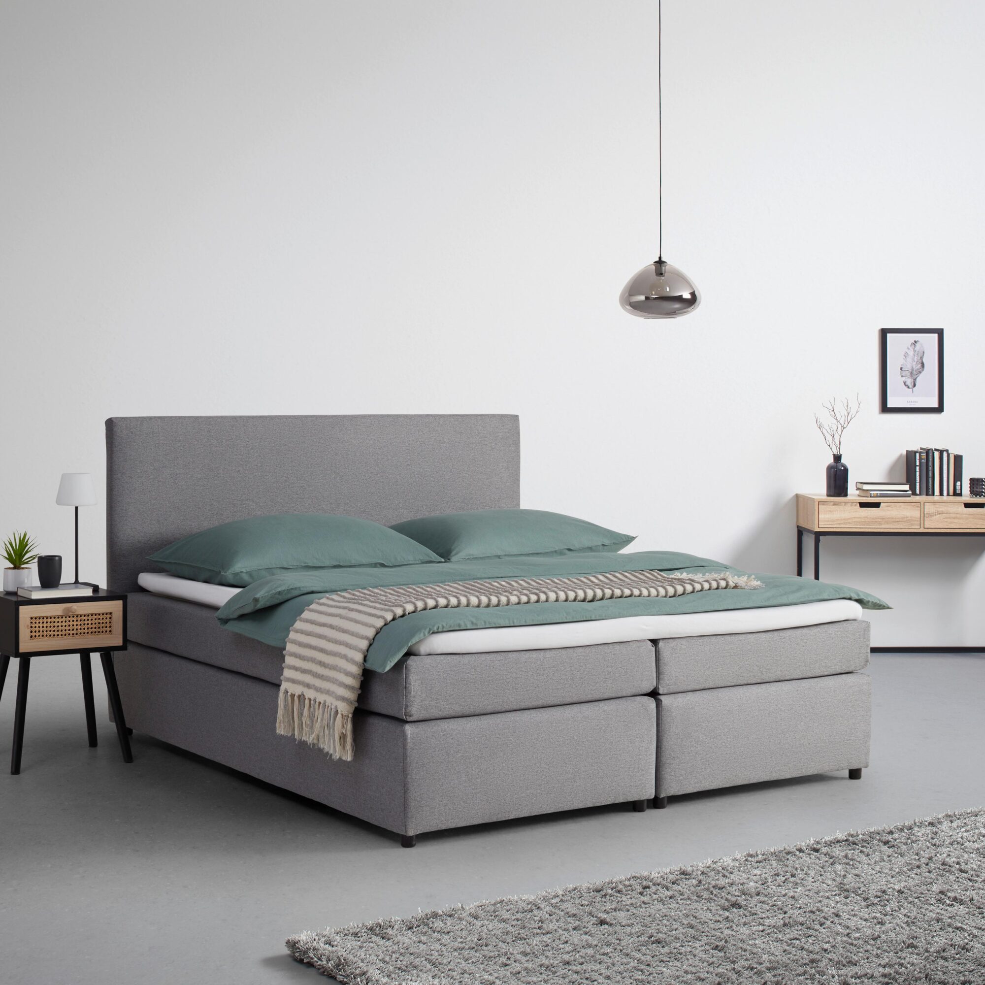 wohnli-moebel-suche-Boxbett-Melina-ca-180x200-cm-Grau-mit-Topper Wohnli Möbelsuche - Boxbett Melina ca. 180x200 cm Grau mit Topper