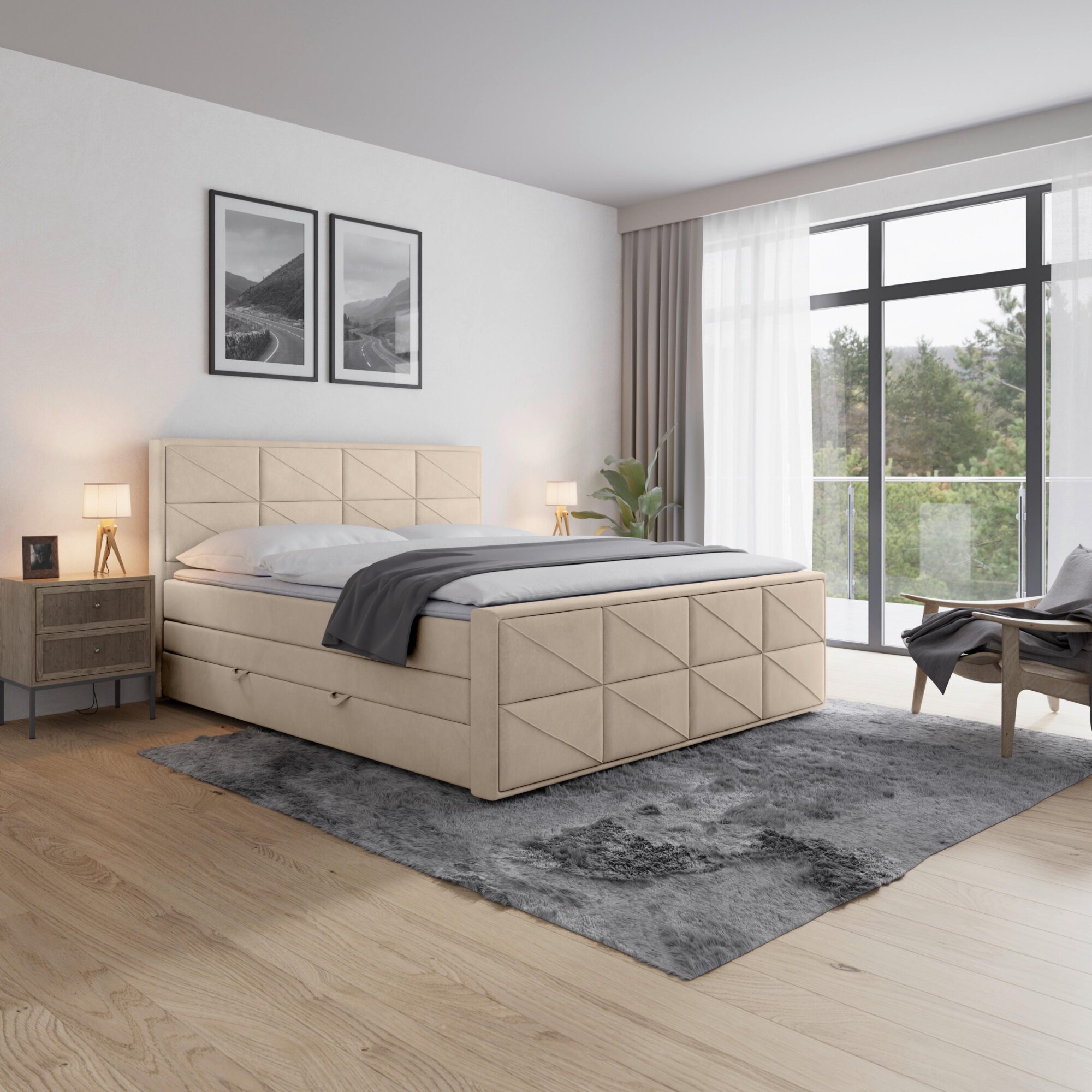 wohnli-moebel-suche-Boxspringbett-Helsinki-ca-180x200-cm-Beige Wohnli Möbelsuche - Boxspringbett Helsinki ca. 180x200 cm Beige
