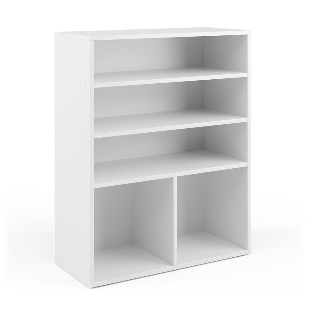 wohnli-moebel-suche-Buecherregal-2-Faecher-Weiss-72-x-90.2cm Wohnli Möbelsuche - Bücherregal 2 Fächer