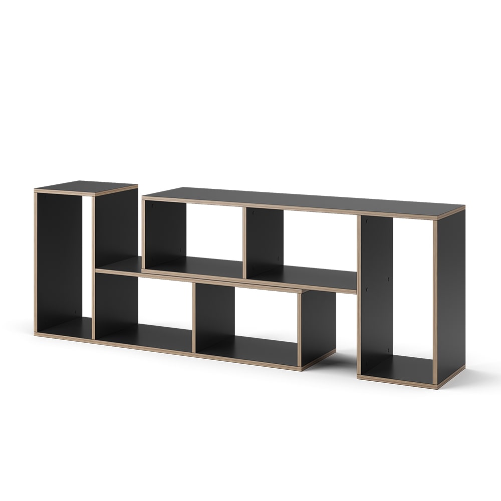 wohnli-moebel-suche-Buecherregal-2er-Set-Anthrazit-112.8-x-56.4cm Wohnli Möbelsuche - Bücherregal 2er Set