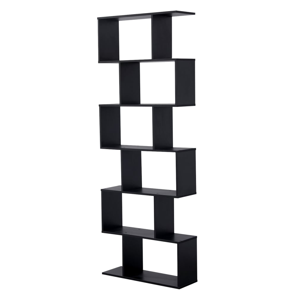 wohnli-moebel-suche-Buecherregal-6-Regale-schwarz Wohnli Möbelsuche - Bücherregal 6 Regale schwarz