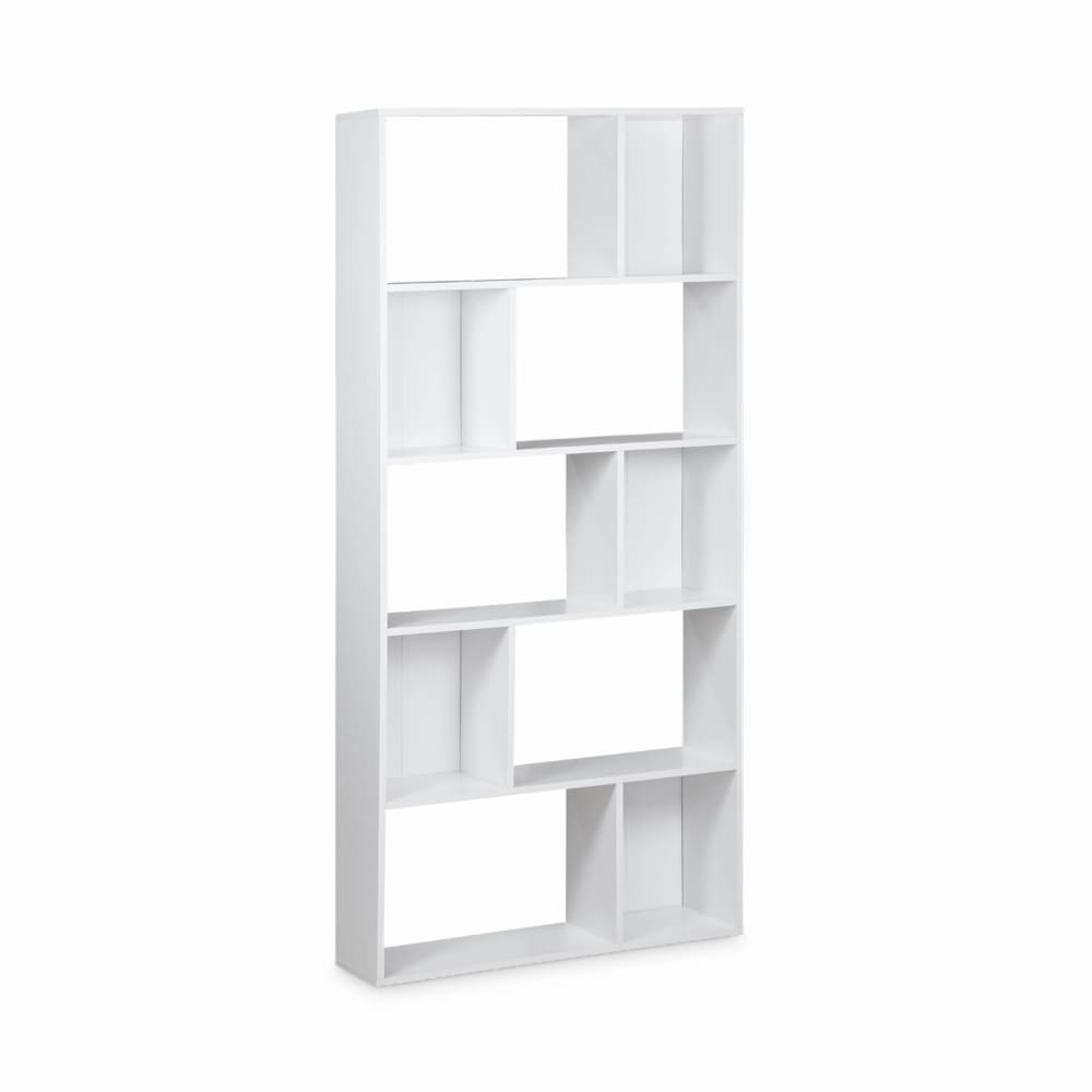 Wohnli Möbelsuche - Bücherregal Asymmetrisches Design in weiß