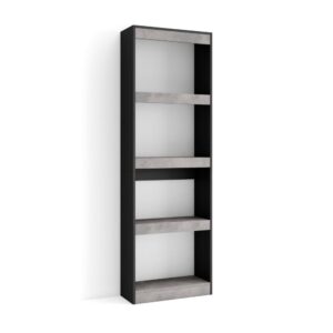 wohnli-moebel-suche-Buecherregal-Holzeffekt-60x25x186cm-Zement Wohnli Möbelsuche - Bücherregal Holzeffekt 60x25x186cm Zement