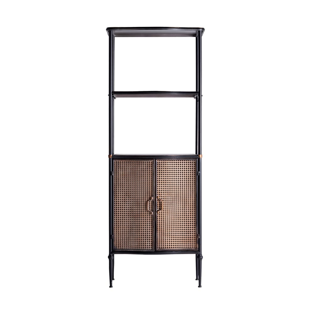 wohnli-moebel-suche-Buecherregal-aus-Eisen-in-schwarzer-Farbe-58x38x160cm Wohnli Möbelsuche - Bücherregal aus Eisen in schwarzer Farbe 58x38x160cm