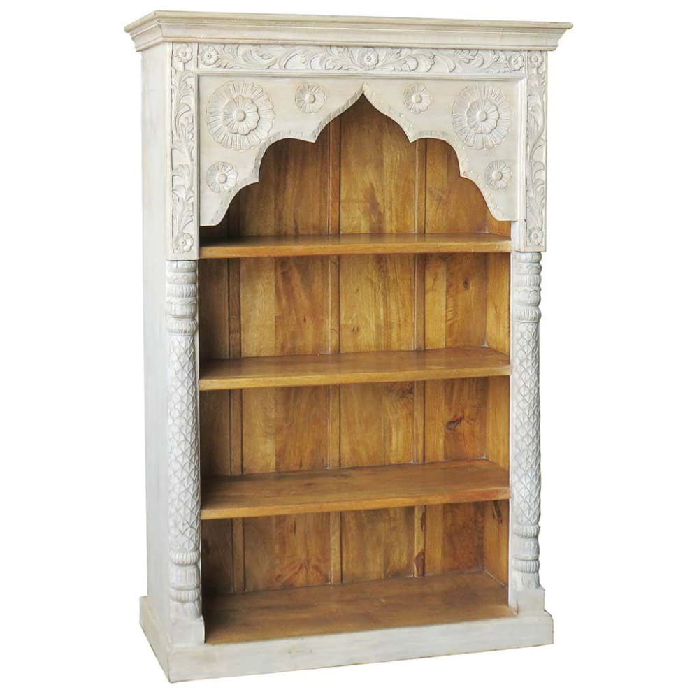 wohnli-moebel-suche-Buecherregal-aus-Holz-120x41x181-weiss Wohnli Möbelsuche - Bücherregal aus Holz
