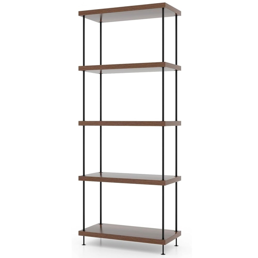 wohnli-moebel-suche-Buecherregal-aus-Holz-60x295x147cm-Walnuss Wohnli Möbelsuche - Bücherregal aus Holz 60x29