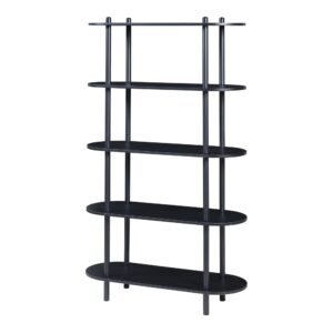 wohnli-moebel-suche-Buecherregal-aus-Metall-139-x-80-x-30-cm-in-Schwarz Wohnli Möbelsuche - Bücherregal aus Metall 139 x 80 x 30 cm
