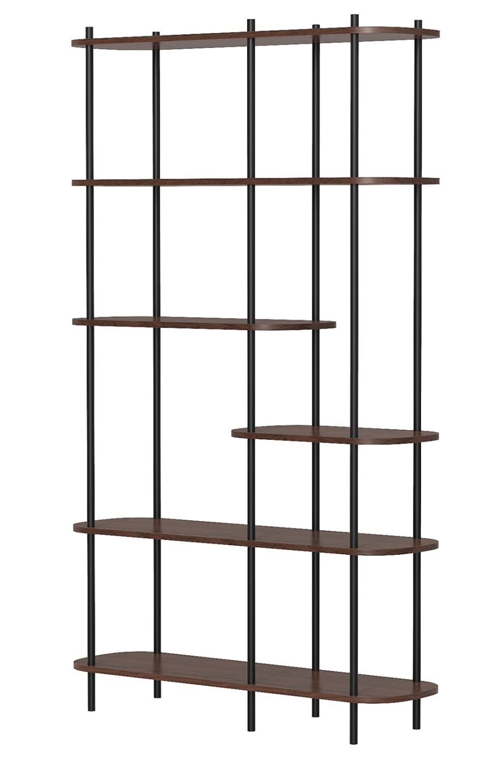 wohnli-moebel-suche-Buecherregal-aus-Metall-und-Holz-Braun Wohnli Möbelsuche - Bücherregal aus Metall und Holz Braun