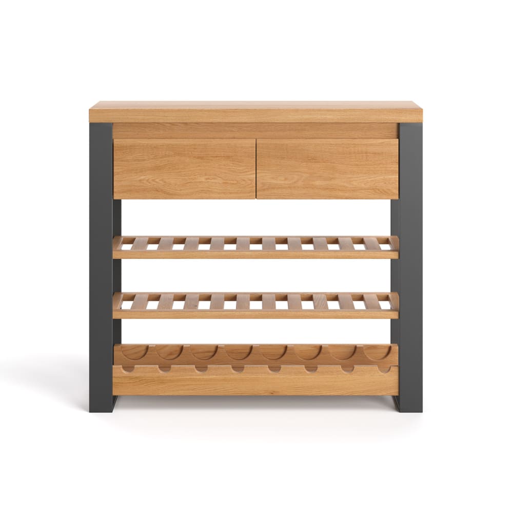 Wohnli Möbelsuche - Bücherregal aus massivem Holz 100 cm