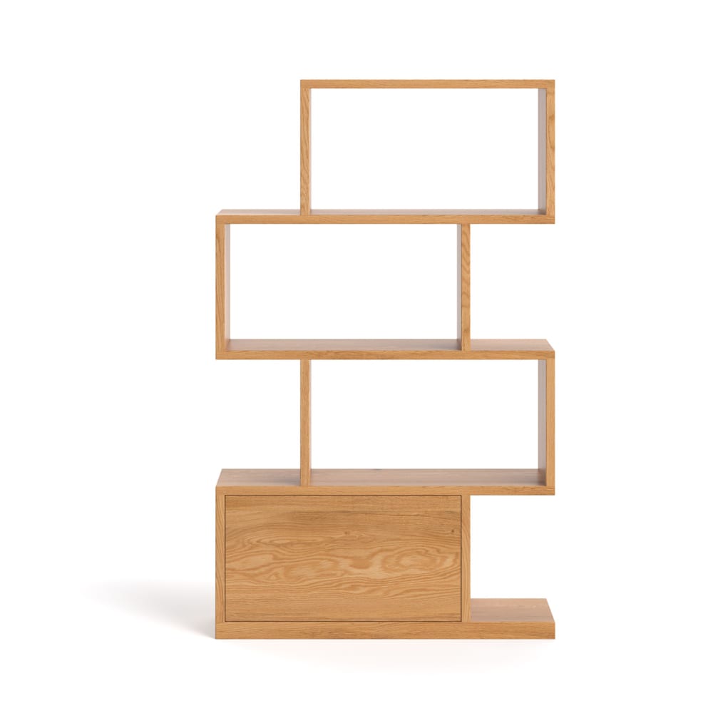 Wohnli Möbelsuche - Bücherregal aus massivem Holz 100 cm