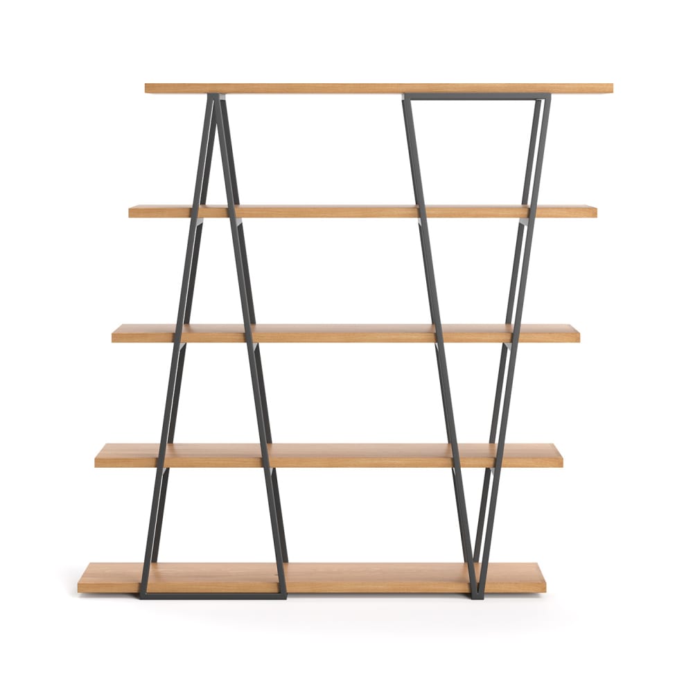 Wohnli Möbelsuche - Bücherregal aus massivem Holz 170 cm