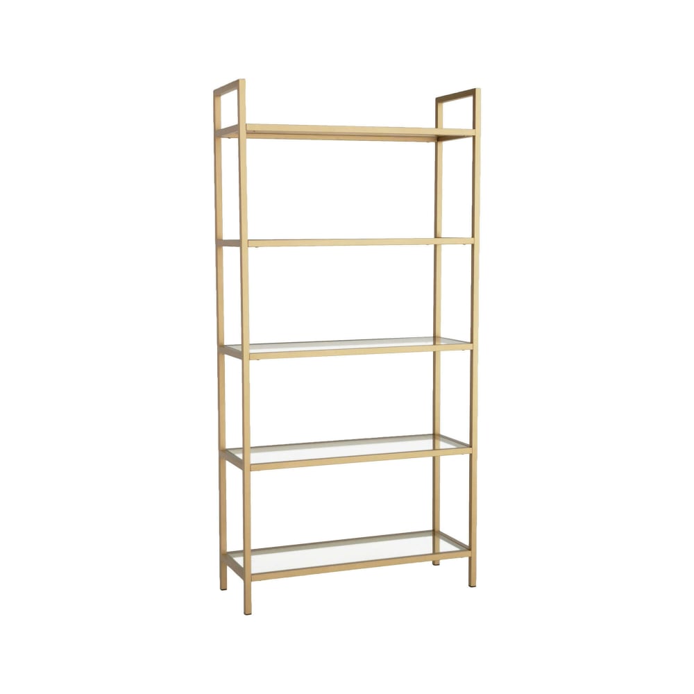 Wohnli Möbelsuche - Bücherregal im Glas gold 80x30 h165 cm