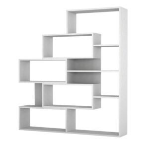 Wohnli Möbelsuche - Bücherregal mit 11 Regalfächern in Weiß