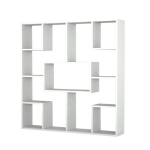 Wohnli Möbelsuche - Bücherregal mit 13 Regalfächern in Weiß