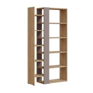 wohnli-moebel-suche-Buecherregal-mit-5-Ebenen-L80-x-H152-cm-Dekor-Eiche Wohnli Möbelsuche - Bücherregal mit 5 Ebenen L80 x H152 cm - Dekor Eiche